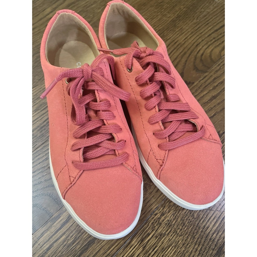 Cole Haan Womens Grand Crosscourt II Sneakers Shoes Pink Suede Size7.5